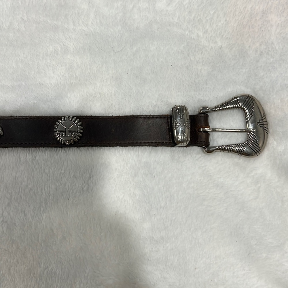 Southwestern vintage brown belt with studs and bucle
